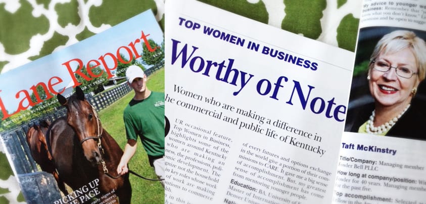 Lane Report Features Taft McKinstry