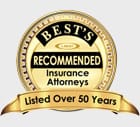 Best's | recommended insurance attorneys | listed over 50 years