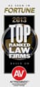 Fortune | 2013 top ranked law firms | AV