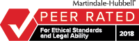 Martindale Hubbell | Peer Review Rated | 2017 for ethical standards and legal ability